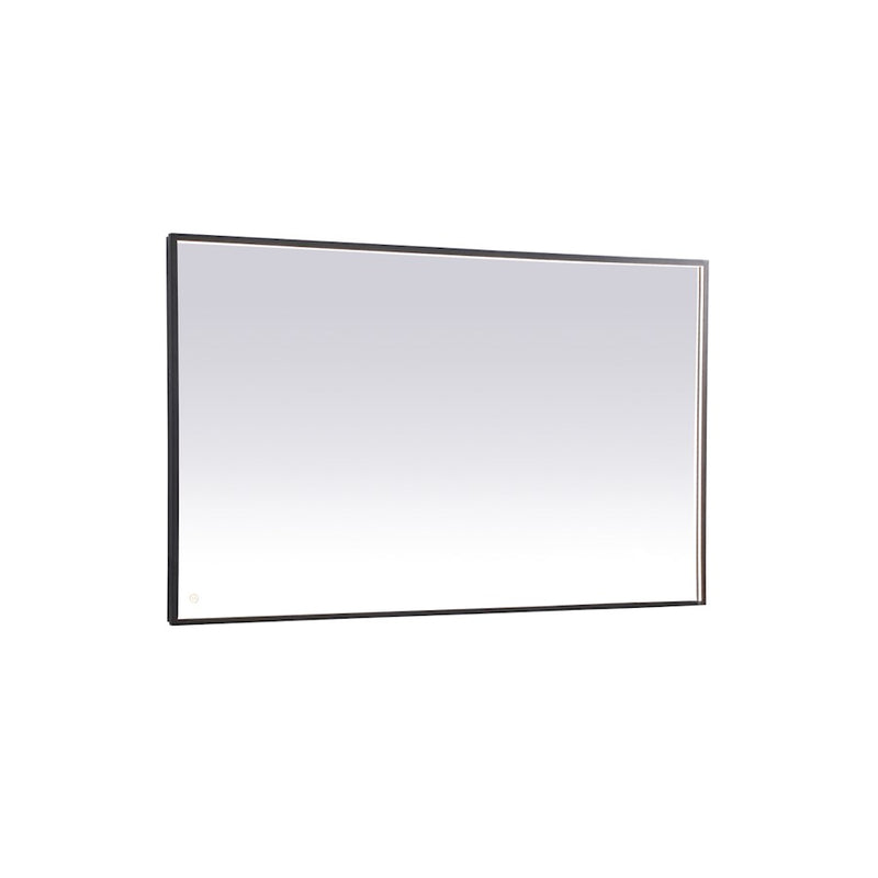 Elegant Decor Pier 36X60" LED Mirror/3000K/4200K/6400K, Black