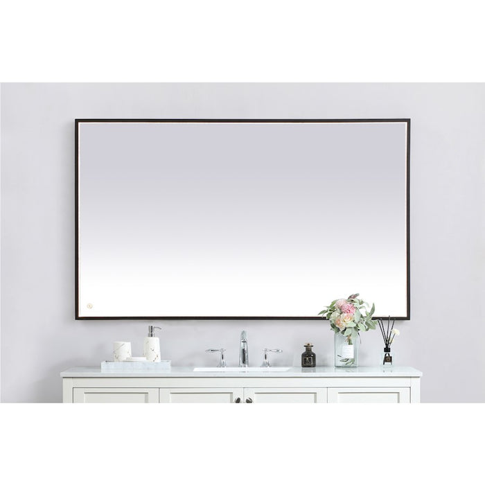 Elegant Decor Pier 36X60" LED Mirror/3000K/4200K/6400K, Black