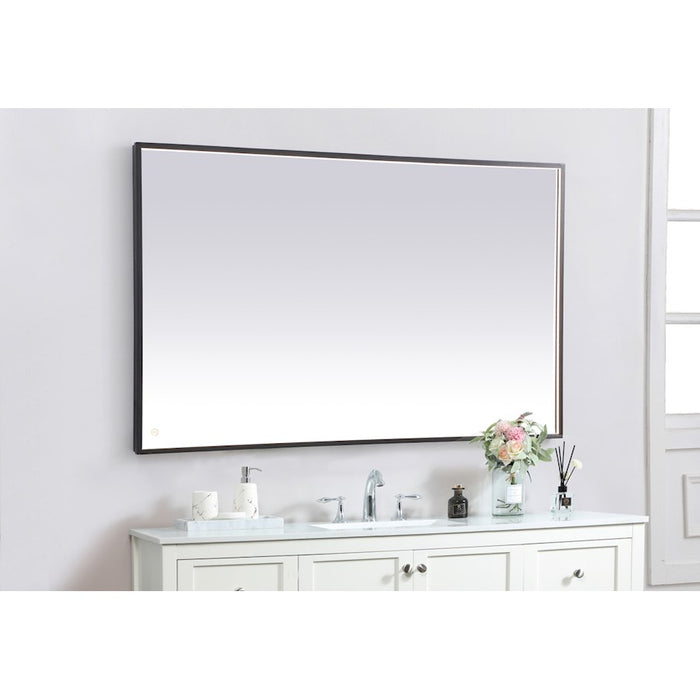 Elegant Decor Pier 36X60" LED Mirror/3000K/4200K/6400K, Black