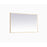 Elegant Decor Pier 36X60" LED Mirror/3000K/4200K/6400K, Brass
