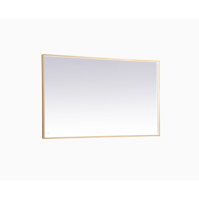 Elegant Decor Pier 36X60" LED Mirror/3000K/4200K/6400K, Brass