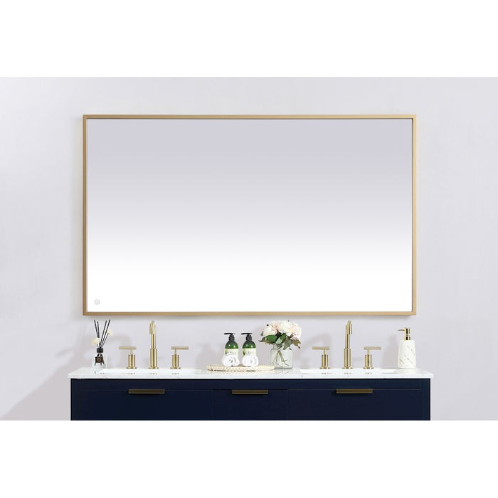 Elegant Decor Pier 36X60" LED Mirror/3000K/4200K/6400K, Brass