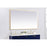 Elegant Decor Pier 36X60" LED Mirror/3000K/4200K/6400K, Brass