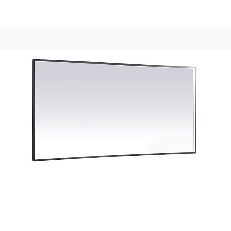 Elegant Decor Pier 36X72" LED Mirror/3000K/4200K/6400K, Black