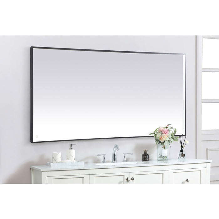 Elegant Decor Pier 36X72" LED Mirror/3000K/4200K/6400K, Black