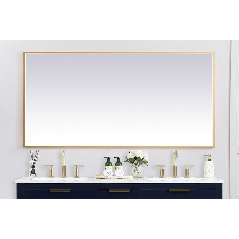 Elegant Decor Pier 36X72" LED Mirror/3000K/4200K/6400K, Brass