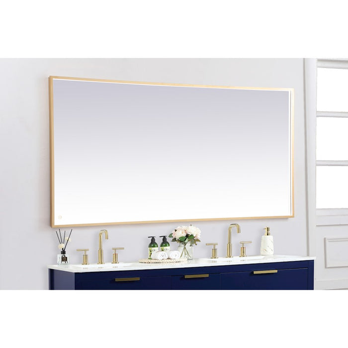 Elegant Decor Pier 36X72" LED Mirror/3000K/4200K/6400K, Brass