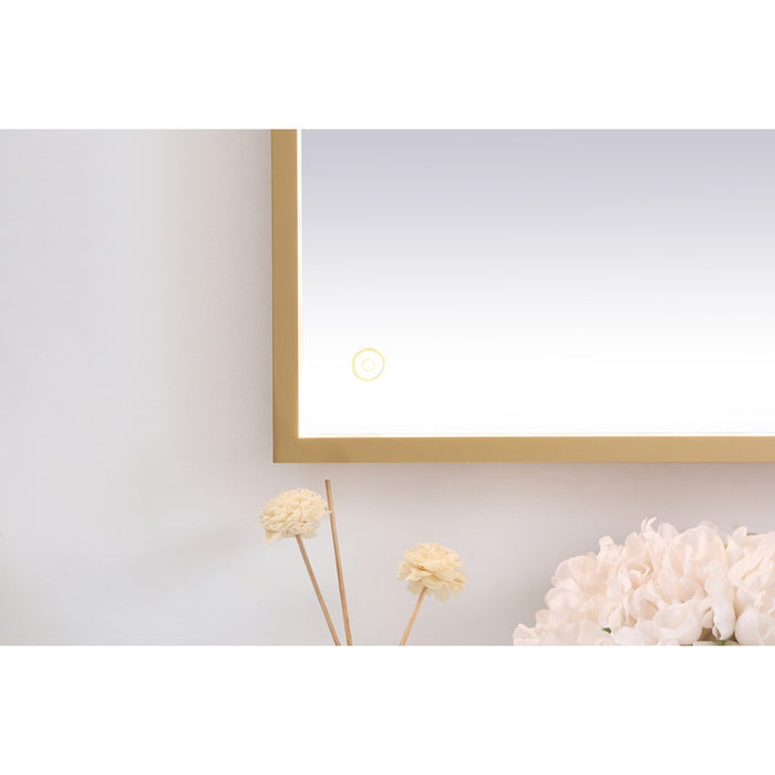 Elegant Decor Pier 36X72" LED Mirror/3000K/4200K/6400K, Brass