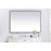 Elegant Decor Pier 42X60" LED Mirror/3000K/4200K/6400K, Black