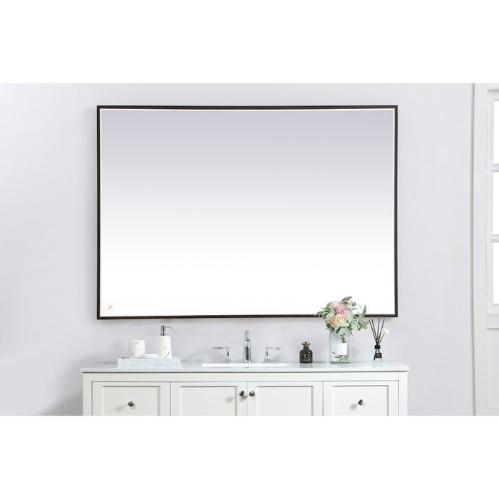 Elegant Decor Pier 42X60" LED Mirror/3000K/4200K/6400K, Black