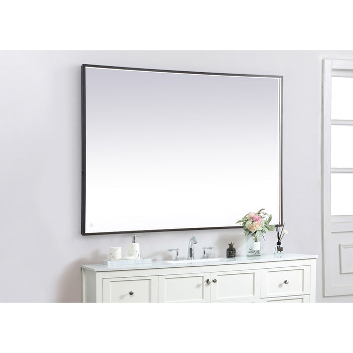 Elegant Decor Pier 42X60" LED Mirror/3000K/4200K/6400K, Black