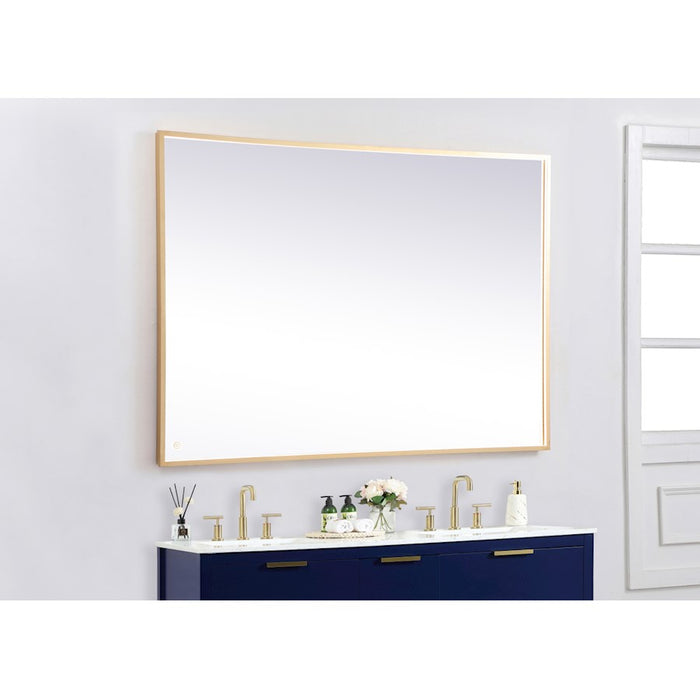 Elegant Decor Pier 42X60" LED Mirror/3000K/4200K/6400K, Brass
