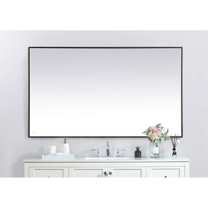 Elegant Decor Pier 42X72" LED Mirror/3000K/4200K/6400K, Black