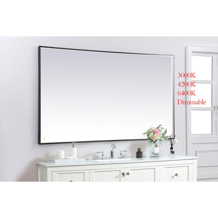 Elegant Decor Pier 42X72" LED Mirror/3000K/4200K/6400K, Black