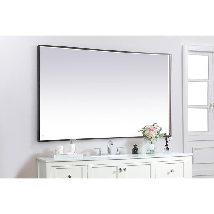Elegant Decor Pier 42X72" LED Mirror/3000K/4200K/6400K, Black