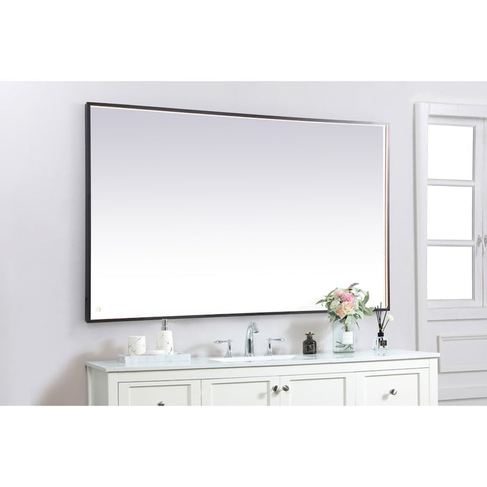Elegant Decor Pier 42X72" LED Mirror/3000K/4200K/6400K, Black