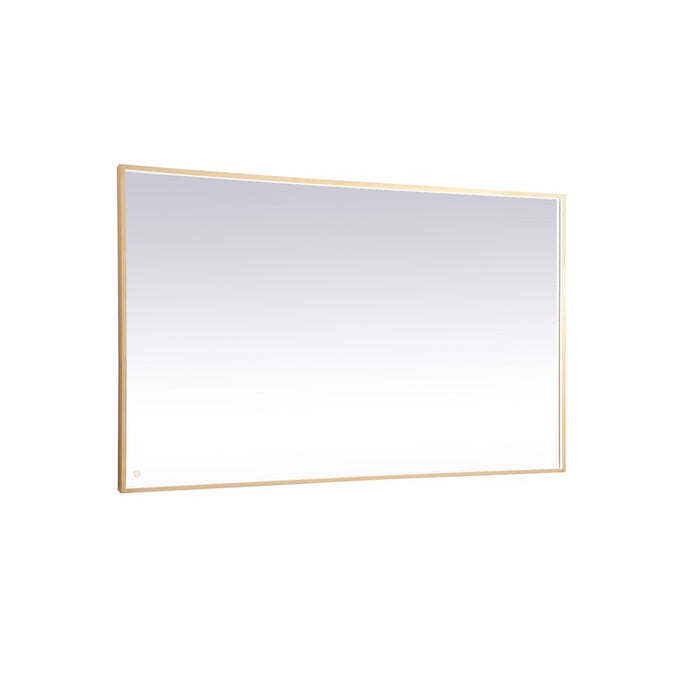 Elegant Decor Pier 42X72" LED Mirror/3000K/4200K/6400K, Brass