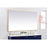 Elegant Decor Pier 42X72" LED Mirror/3000K/4200K/6400K, Brass