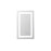 Elegant Kitchen and Bath Riven 2 strip Light 30x18 LED Mirror, White - MRE81830