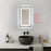 Elegant Kitchen and Bath Riven 2 Strip Light 30x18 LED Mirror, White