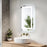 Elegant Kitchen and Bath Riven 2 Strip Light 30x18 LED Mirror, White