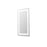 Elegant Kitchen and Bath Riven 2 Strip Light 36x20 LED Mirror, White