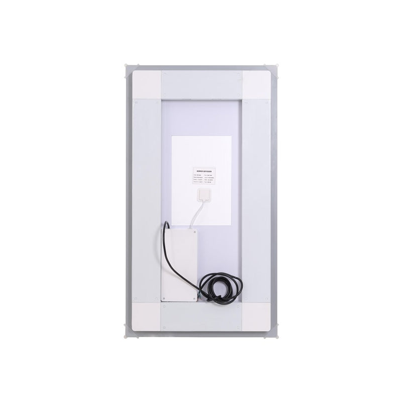 Elegant Kitchen and Bath Riven 2 Strip Light 36x20 LED Mirror, White