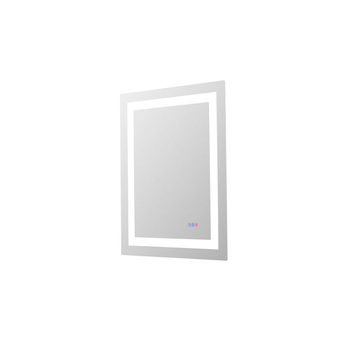 Elegant Kitchen and Bath Riven 2 Strip Light 30x24 LED Mirror, White