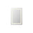 Elegant Kitchen and Bath Riven 2 strip Light 36x24 LED Mirror, White - MRE82436