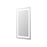 Elegant Kitchen and Bath Riven 2 Strip Light 40x24 LED Mirror, White