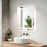 Elegant Kitchen and Bath Riven 2 Strip Light 30x27 LED Mirror, White