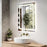 Elegant Kitchen and Bath Riven 2 Strip Light 36x27 LED Mirror, White