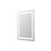 Elegant Kitchen and Bath Riven 2 Strip Light 36x27 LED Mirror, White