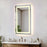 Elegant Kitchen and Bath Riven 2 Strip Light 40x27 LED Mirror, White