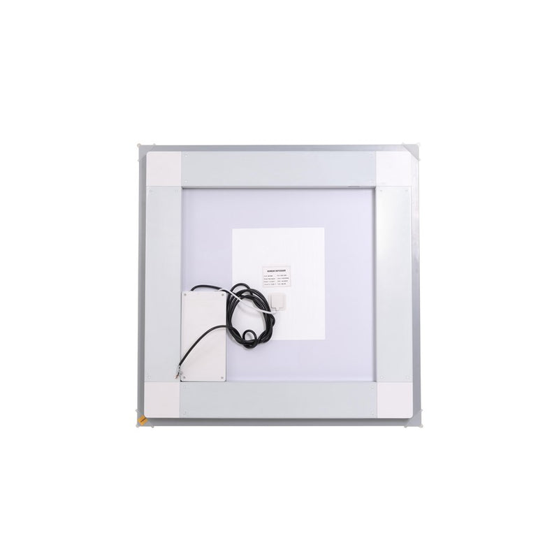 Elegant Kitchen and Bath Riven 2 Strip Light 30x30 LED Mirror, White