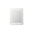 Elegant Kitchen and Bath Riven 2 strip Light 36x30 LED Mirror, White - MRE83036