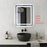 Elegant Kitchen and Bath Riven 2 Strip Light 36x30 LED Mirror, White