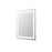 Elegant Kitchen and Bath Riven 2 Strip Light 36x30 LED Mirror, White
