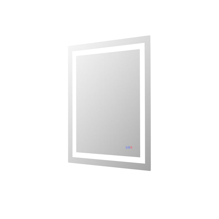 Elegant Kitchen and Bath Riven 2 Strip Light 36x30 LED Mirror, White