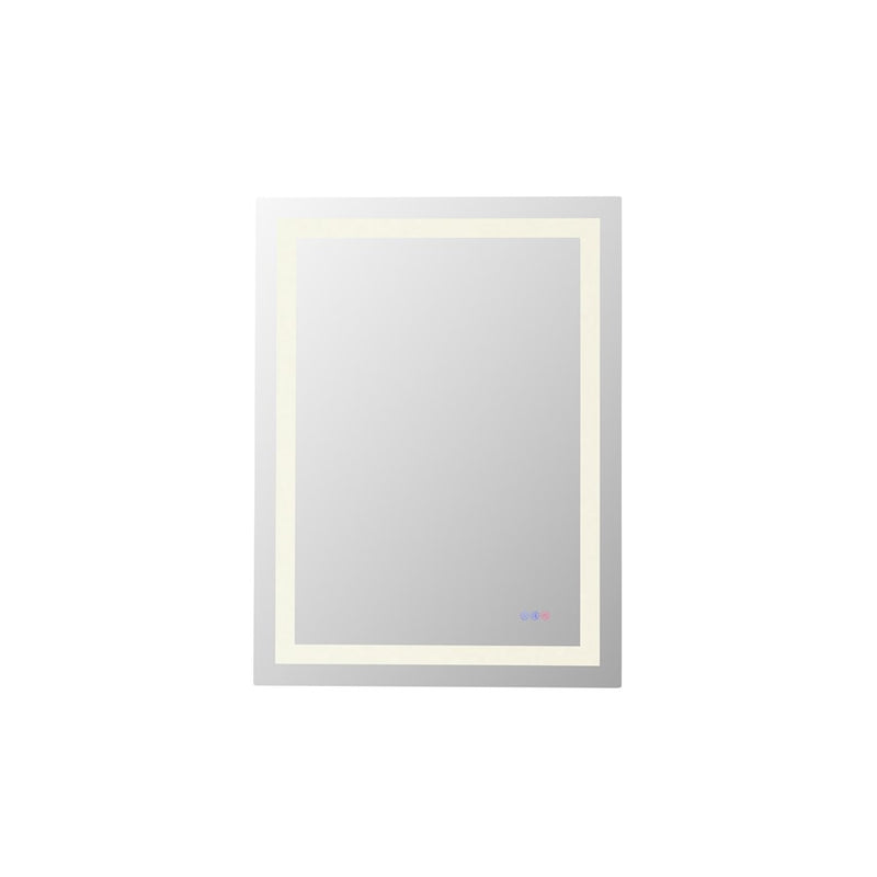 Elegant Kitchen and Bath Riven 2 Strip Light 40x30 LED Mirror, White