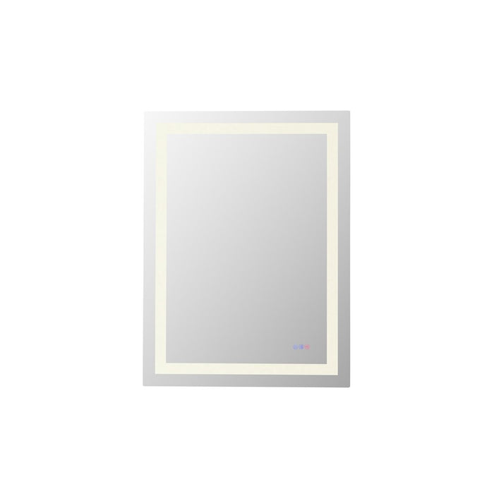 Elegant Kitchen and Bath Riven 2 Strip Light 40x30 LED Mirror, White