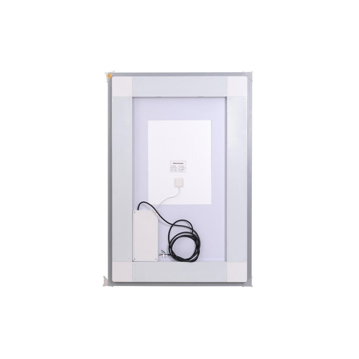 Elegant Kitchen and Bath Riven 2 Strip Light 40x30 LED Mirror, White