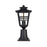Elegant Lighting Macon 1 Light Outdoor Post Light, Black