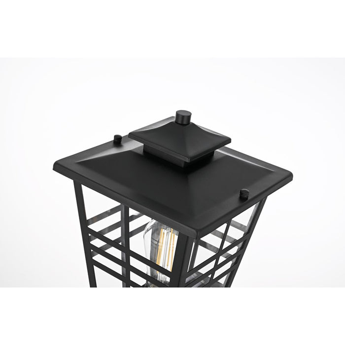 Elegant Lighting Macon 1 Light 8.5" Outdoor Wall Sconce, Black