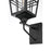 Elegant Lighting Macon 1 Light 8.5" Outdoor Wall Sconce, Black