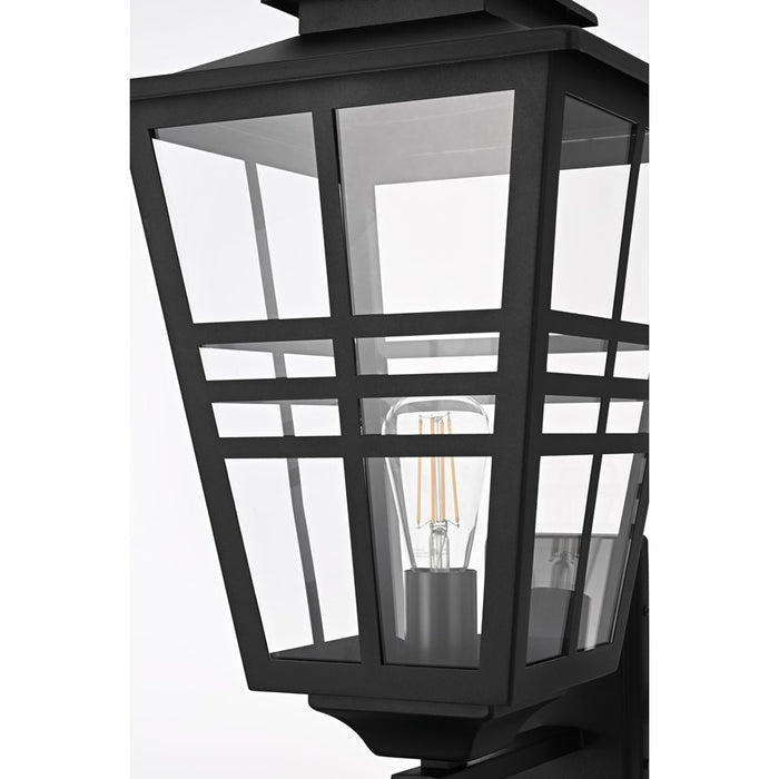 Elegant Lighting Macon 1 Light 12" Outdoor Wall Sconce, Black