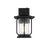 Elegant Lighting Salem 1 Light Outdoor Sconce, Black/Clear