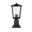 Elegant Lighting York 1 Light 16" Outdoor Post Light, Black/Clear