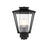 Elegant Lighting Gaul 1 Light Outdoor Sconce, Black/Clear