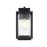 Elegant Lighting Ludlow 1 Light Outdoor Sconce, Black/Clear